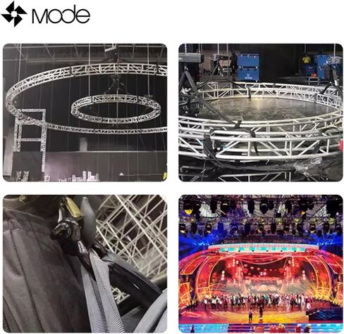 حبال وأشرطة رفع من البوليستر الأسود عالي التحمل مقاس 6.56 قدم × 1.96 بوصة | سعة تحميل 4409 رطل | أشرطة تزوير الجمالون الصناعية لرفع الرافعة (عبوة واحدة) in Kuwait