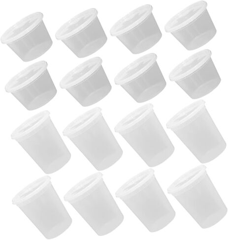 jojofuny 50pcs Disposable Soup Bowls with Lids, 16oz 32oz Portion Cups, High and Low Temperature Resistant Takeout Food Containers for Catering and Meal Prep in Saudi Arabia