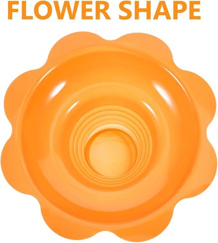 UPKOCH Disposable Ice Cream Bowls 4oz (250ml) Plastic Ice Cream Cups Orange Color Convenient Dessert Cups for Party and Takeout 100pcs in Saudi Arabia