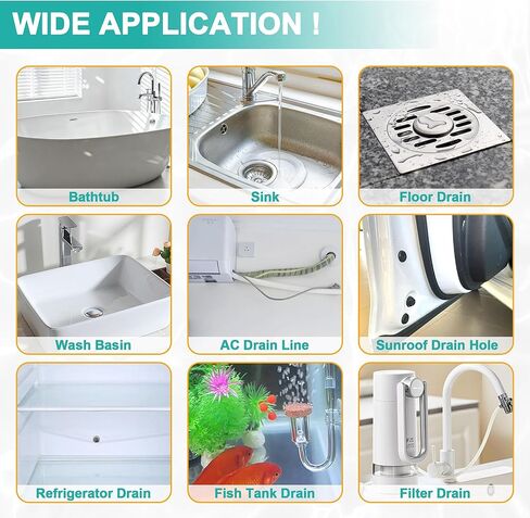 EastLink 50 Inch Extra-Long Drain Snake 3 Pack, Reusable Sink Snake with Easy-Rinse Barbed Tip, Anti-Break Flexible Steel Drain Clog Remover with Nylon Layer, Ideal for Bathroom, Shower and Bathtub in Kuwait