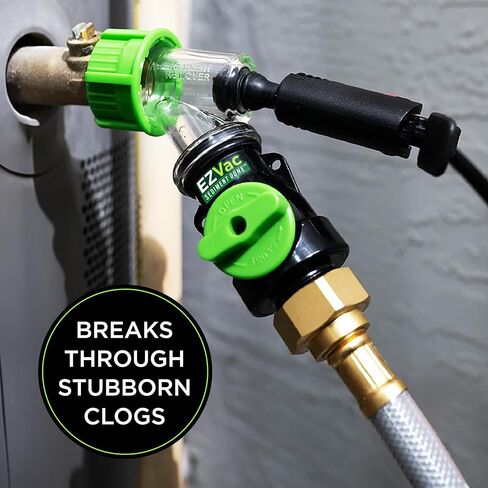EZVac Sediment Gone™ Water Heater Sediment Removal Tool – Flushes, Cleans & Breaks Up Sediment Clogs in Electric or Gas Water Heaters – Easy DIY Water Heater Cleaning Tool in Saudi Arabia