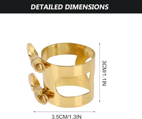 قابل للتعديل ألتو الساكسفون القصب كليب ضمد صغير الحجم النحاس الساكسفون المشبك أداة الرياح الملحقات in Kuwait