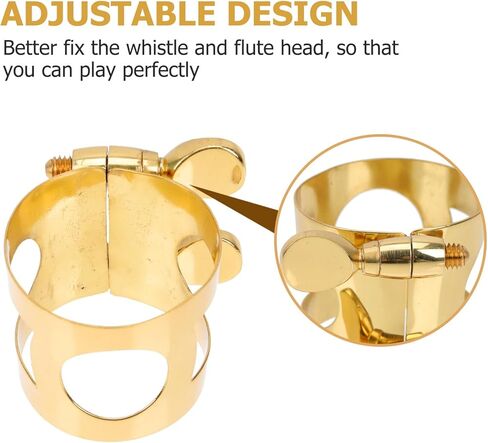 قابل للتعديل ألتو الساكسفون القصب كليب ضمد صغير الحجم النحاس الساكسفون المشبك أداة الرياح الملحقات in Kuwait