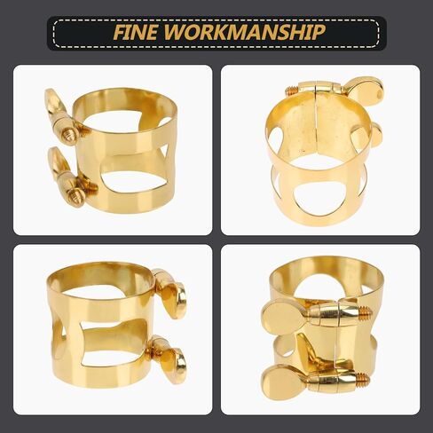 قابل للتعديل ألتو الساكسفون القصب كليب ضمد صغير الحجم النحاس الساكسفون المشبك أداة الرياح الملحقات in Kuwait