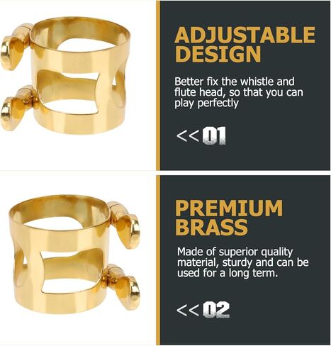 قابل للتعديل ألتو الساكسفون القصب كليب ضمد صغير الحجم النحاس الساكسفون المشبك أداة الرياح الملحقات in Kuwait