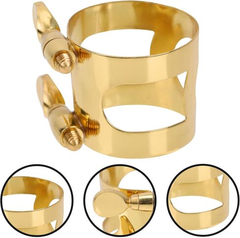 قابل للتعديل ألتو الساكسفون القصب كليب ضمد صغير الحجم النحاس الساكسفون المشبك أداة الرياح الملحقات in Kuwait