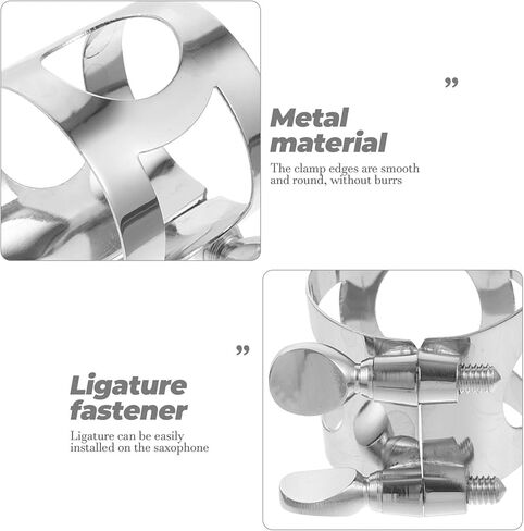 SUPVOX ألتو الساكسفون مشبك ربط الفضة السحابة ل ألتو الساكسفون المعبرة أداة الرياح جزء ساكس مشبك للرأس in Kuwait