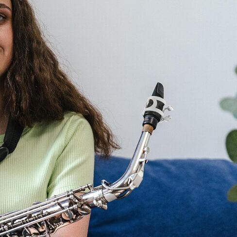 SUPVOX ألتو الساكسفون مشبك ربط الفضة السحابة ل ألتو الساكسفون المعبرة أداة الرياح جزء ساكس مشبك للرأس in Kuwait