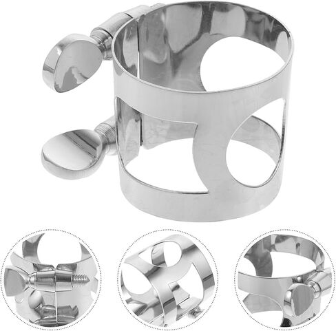 SUPVOX ألتو الساكسفون مشبك ربط الفضة السحابة ل ألتو الساكسفون المعبرة أداة الرياح جزء ساكس مشبك للرأس in Kuwait