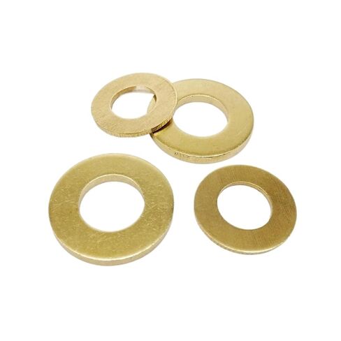 washers, Brass Flat Washer Sealing Rings 20/50/100 pcs M2-M12 Gold Gasket Pad Multiple Sizes(20pcs M10x20x1.2mm) in Kuwait