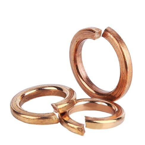 غسالات، حلقات إغلاق نحاسية مسطحة، قفل زنبركي مقسم ذهبي M3-M20(M14 (2 قطعة)) in Kuwait