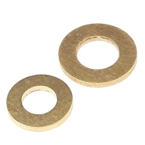washers, Brass Flat Washer Sealing Rings Gasket Spacer Multiple Sizes(M4 x 10 x 1(50pcs)) in Kuwait