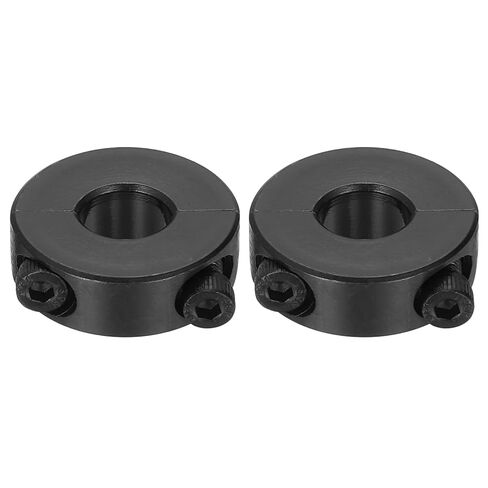 uxcell 4pcs Double Split Shaft Collars 14mm Bore, Two-Piece Clamping Collar 22mm OD 8mm Thickness Carbon Steel Lock Collar Clamp with Set Screws (Black Oxide) in Saudi Arabia
