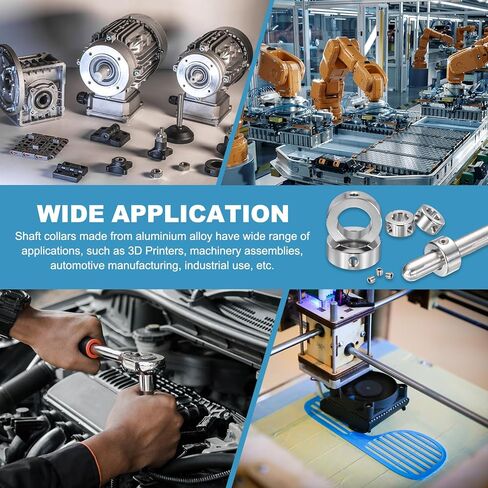 MECCANIXITY 4pcs Stainless Steel Shaft Collar, 20mm(13/16") ID 32mm(1 1/4") OD 14mm(9/16") Thickness Single Hole Bore Shaft Locking Collars for Gearbox Assemblies, Machine Tools in Kuwait