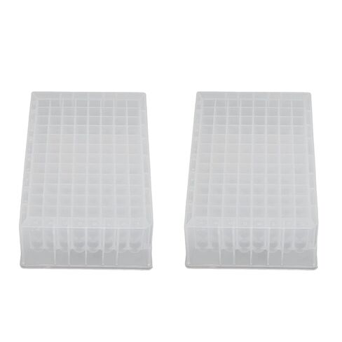Estink 10 Pieces Deep Well Plate, 2.2mL Capacity, Polypropylene Storage Microplates for ID Systems and Automated Pipetting Systems in Kuwait