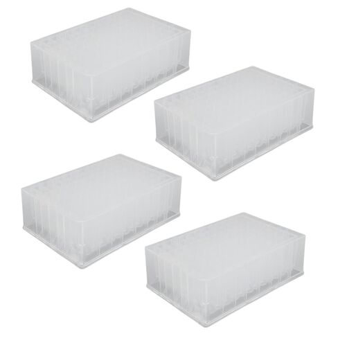 Estink 10 Pieces Deep Well Plate, 2.2mL Capacity, Polypropylene Storage Microplates for ID Systems and Automated Pipetting Systems in Kuwait