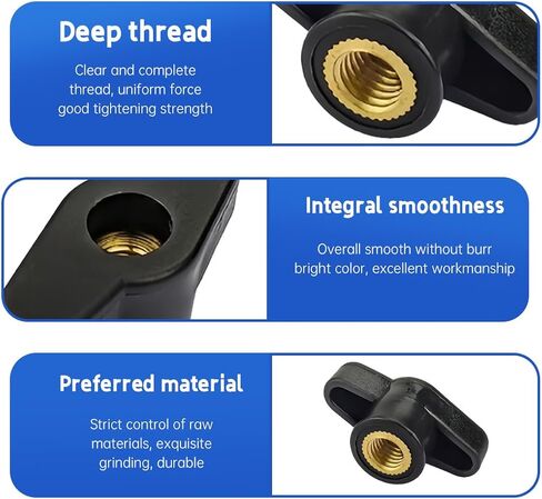 6-Pack M8 Thumb Screws, Knurled Nuts for Furniture and Electronics Assembly in Saudi Arabia
