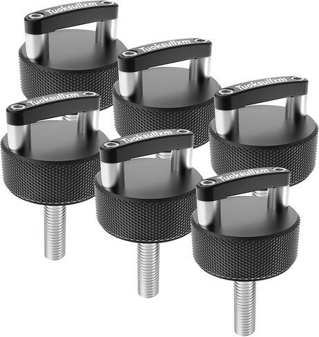 Remove Thumb Screws for Jeep Wrangler JK JL Gladiator JT, Hard Top Mounting Screws with D-Ring, Aluminum Stainless Steel Construction, Complete 6-Pc Kit with Washers in Kuwait