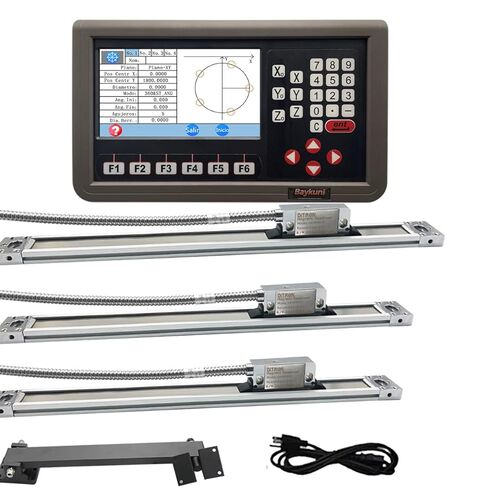 آلة طحن Bridgeport 9X42 طاولة 3 محاور DRO قراءات رقمية بدقة 1um مع مقياس مغناطيسي لختم IP67 لآلة الطحن 12x16x30 بوصة للسفر in Kuwait