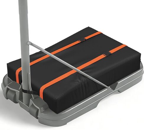 Basketball Hoop Sandbag,Heavy Duty Weighted Bottom Anchor for Basketball Hoops,Waterproof Dustproof Oxford Fabric Sand Bag,35.4" L×23.6" W×5.1" H,Only Bag in Kuwait