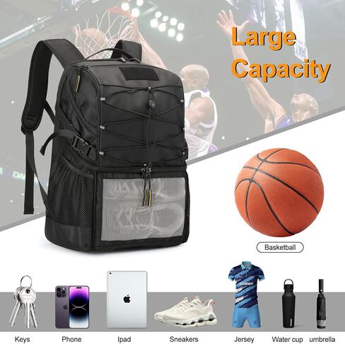 Basketball Backpack Large Sports Equipment Bag with Separate Ball & Shoes Compartment, Sports Backpack Fit Soccer Volleyball Backpack in Kuwait