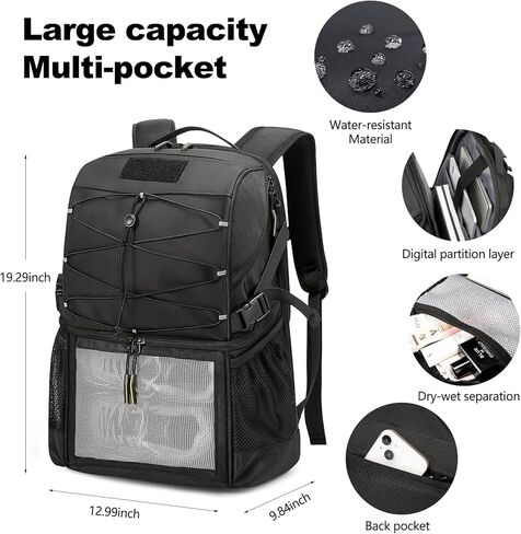 Basketball Backpack Large Sports Equipment Bag with Separate Ball & Shoes Compartment, Sports Backpack Fit Soccer Volleyball Backpack in Kuwait