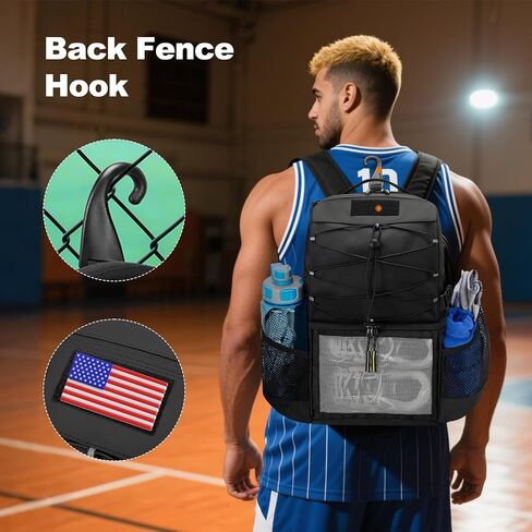 Basketball Backpack Large Sports Equipment Bag with Separate Ball & Shoes Compartment, Sports Backpack Fit Soccer Volleyball Backpack in Kuwait