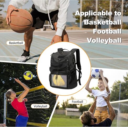 Basketball Backpack Large Sports Equipment Bag with Separate Ball & Shoes Compartment, Sports Backpack Fit Soccer Volleyball Backpack in Kuwait