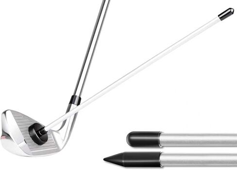 2 Pack Collapsible Golf Alignment Sticks & 1 Pack Golf Magnetic Alignment Rods, 40" Alignment Golf Stick Ideal for Aiming, Magnetic Swing Training Aid Accessories in Saudi Arabia