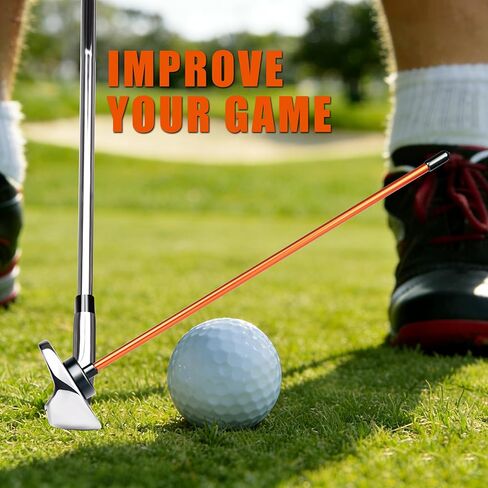 2 Pack Collapsible Golf Alignment Sticks & 1 Pack Golf Magnetic Alignment Rods, 40" Alignment Golf Stick Ideal for Aiming, Magnetic Swing Training Aid Accessories in Saudi Arabia