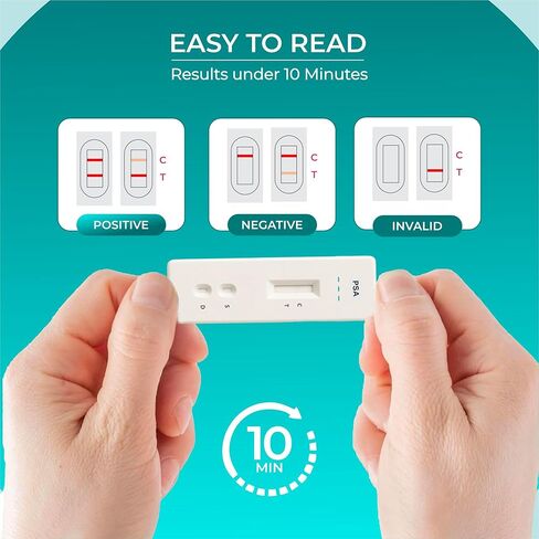 طقم اختبار PSA في Home Pro State (اختباران) مع دعم مباشر، في Home PSA Health - سريع الأداء وسهل القراءة، نتائج دقيقة وسريعة - جميع المكونات متضمنة مع دليل سهل القراءة in Saudi Arabia