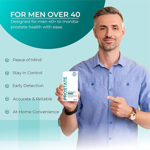 طقم اختبار PSA في Home Pro State (اختباران) مع دعم مباشر، في Home PSA Health - سريع الأداء وسهل القراءة، نتائج دقيقة وسريعة - جميع المكونات متضمنة مع دليل سهل القراءة in Saudi Arabia
