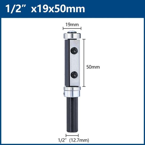 1 قطعة قاطعة المطحنة 1/2 عرقوب فلوش تقليم راوتر بت مع كربيد إدراج المسوي بت أدوات النجارة (1l2x19x50) in Kuwait