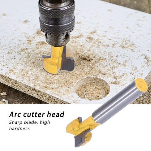 قاطعة النجارة على شكل حرف T قاطعة طحن فولاذية عالية السرعة لقطع الخشب طقم مكون من قطعتين مع شفرات 9.52 مم و12.7 مم لمشاريع النجارة in Kuwait