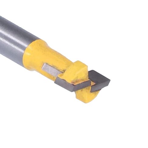 قاطعة النجارة على شكل حرف T قاطعة طحن فولاذية عالية السرعة لقطع الخشب طقم مكون من قطعتين مع شفرات 9.52 مم و12.7 مم لمشاريع النجارة in Kuwait