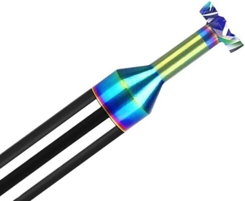 HRC58 T Slot End Mill Milling Cutter 3-16mm Shank Tungsten Carbide CNC Groove Router Bit for Stainless Steel Alloy(D3xh0.5xc4x50l) in Kuwait