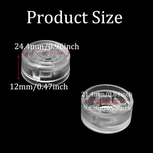 24PCS Guitar Effects Pedal Footswitch Toppers Transparent Plastic Nail Caps Protection Cover for Guitar Effect Pedal Buttons Switch Accessories in Saudi Arabia