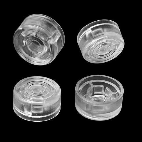24PCS Guitar Effects Pedal Footswitch Toppers Transparent Plastic Nail Caps Protection Cover for Guitar Effect Pedal Buttons Switch Accessories in Saudi Arabia