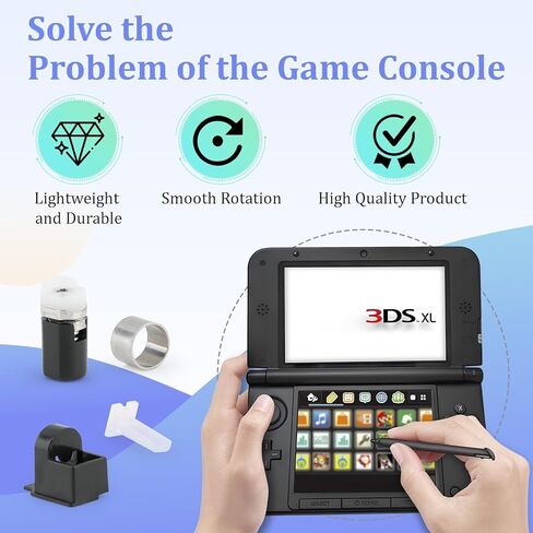 for Nintendo 3DS XL / 3DS LL Axle Hinge Barrel and Hinge Lock Locker with LED Diffuser Accessories Replacement with Repair Tools in Saudi Arabia