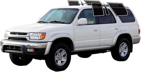 Precut Windows Tint Film All Sides Cars Sun Flocking Protection Privacy Anti Shatter Glass 2 Ply Film أي طقم لتظليل Tint Toyota 4Runner 1996-2002 in Kuwait