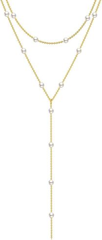 Zeffy Gold Jewelry Set for Women - Dainty Daisy Pearl Necklace and Earring Set with Drop Earrings Bracelets 14K Gold Plated Flower Choker Necklace Wedding Bride Jewelry Trendy Gift in Kuwait