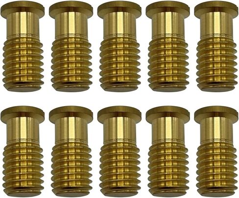 Axe | Universal Pool Safety Cover Threaded Brass Insert Screw Bolt for Anchor | Thread Size of 9/16" and Length of 1-1/8" (10) in Kuwait