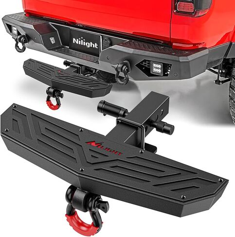 Nilight Step Hitch Bumper Mount 2 Inch Receiver Bolt-On Bike Hitch Receiver Tube Trailer Truck RV Cargo Receiver Hitch 5000 Lbs Powder Coated in Saudi Arabia