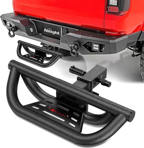 Nilight Step Hitch Bumper Mount 2 Inch Receiver Bolt-On Bike Hitch Receiver Tube Trailer Truck RV Cargo Receiver Hitch 5000 Lbs Powder Coated in Saudi Arabia