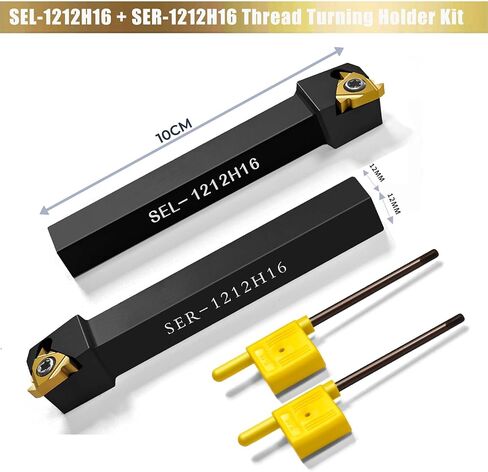 1/2 "SEL1212H16 + SER1212H16 أصحاب الأدوات CNC تحول الموضوع أصحاب + 16ER/16IR AG60 كربيد خيوط إدراج مع الشدات in Kuwait