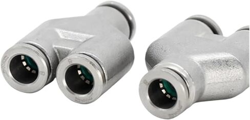 TaoHHU 10pcs PY6,PY4,PY8,PY10,PY12,PY14,PY16,304 Stainless Steel Union Y Connector(10PCS PY4) in Saudi Arabia