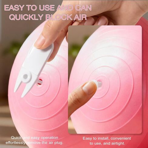 20 Air Stopper Plugs with 2 Removal Tools, Yoga Ball Replacement Plug Kit for Exercise Balls, Pilates Balls, Stability Balls, Fitness Ball Valve Stoppers for Inflatable Beds & Pool Floats in Saudi Arabia