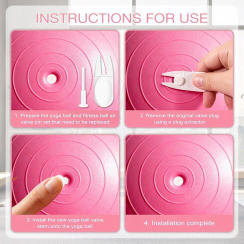 20 Air Stopper Plugs with 2 Removal Tools, Yoga Ball Replacement Plug Kit for Exercise Balls, Pilates Balls, Stability Balls, Fitness Ball Valve Stoppers for Inflatable Beds & Pool Floats in Saudi Arabia