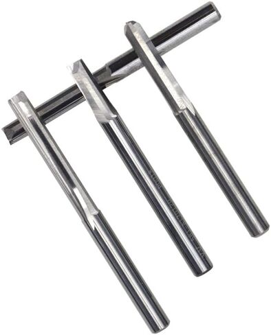 10pcs ﻿Solid Carbide Straight End Milling Cutter 6mm Shank 2 Flute Slot CNC Machine Router Bit(6x6x32x60mm) in Saudi Arabia