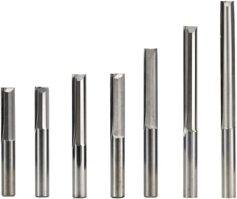 10pcs ﻿Solid Carbide Straight End Milling Cutter 6mm Shank 2 Flute Slot CNC Machine Router Bit(6x6x32x60mm) in Saudi Arabia